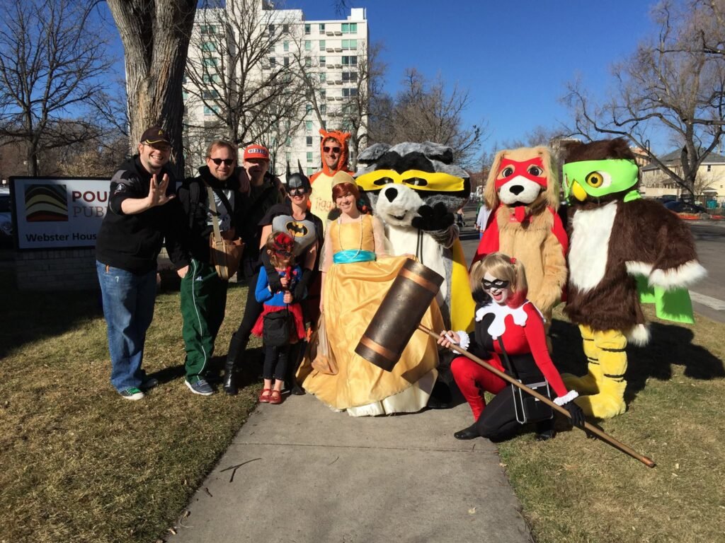 poudre library district and fort collins comic con founders in cosplays