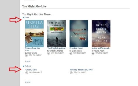 Step 2: Scroll down and check out the book & author recommendations.