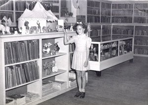 The children's area at Main Library, Carnegie Building, 1951