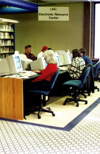 The LINC electronic resource center opened in 1997