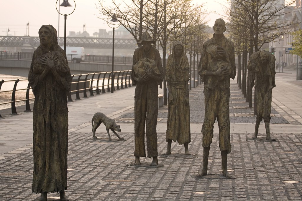 the great famine statues dublin
